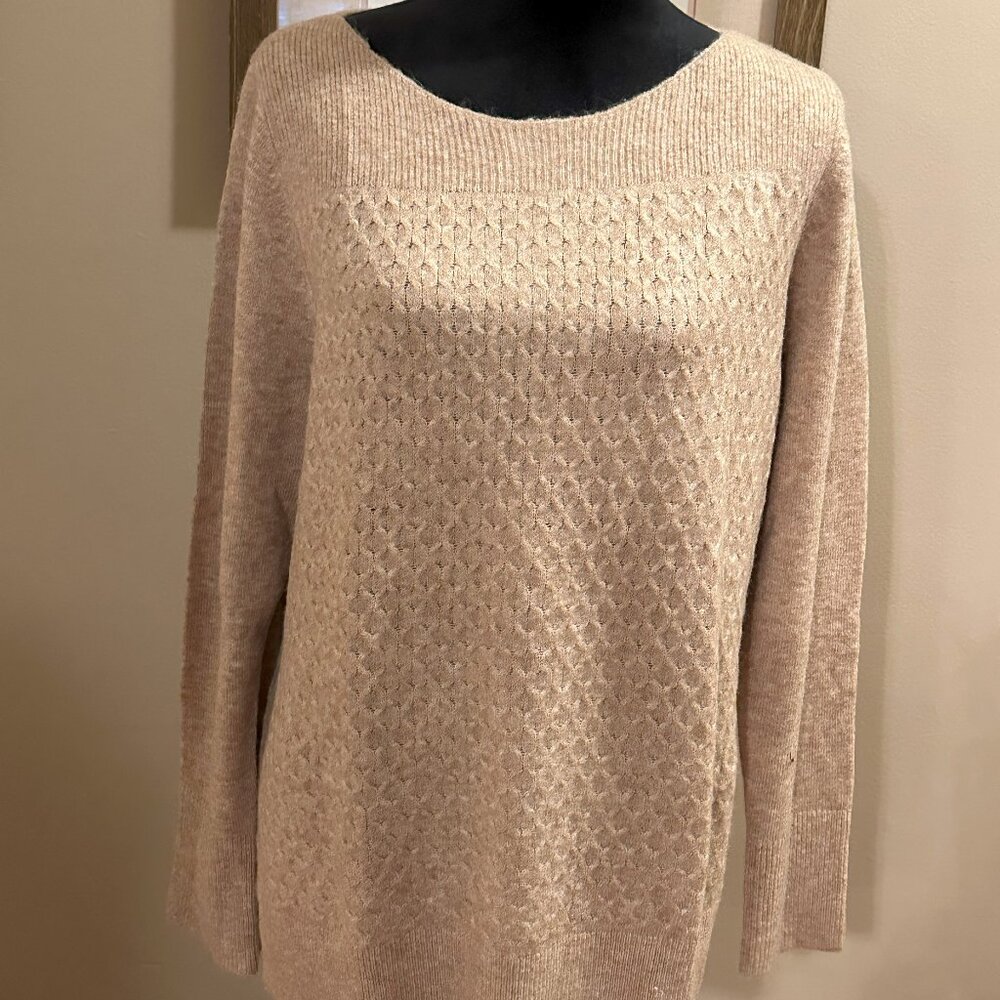Loft; Camel Colored, Tunic Sweater, SZ XL, NWT